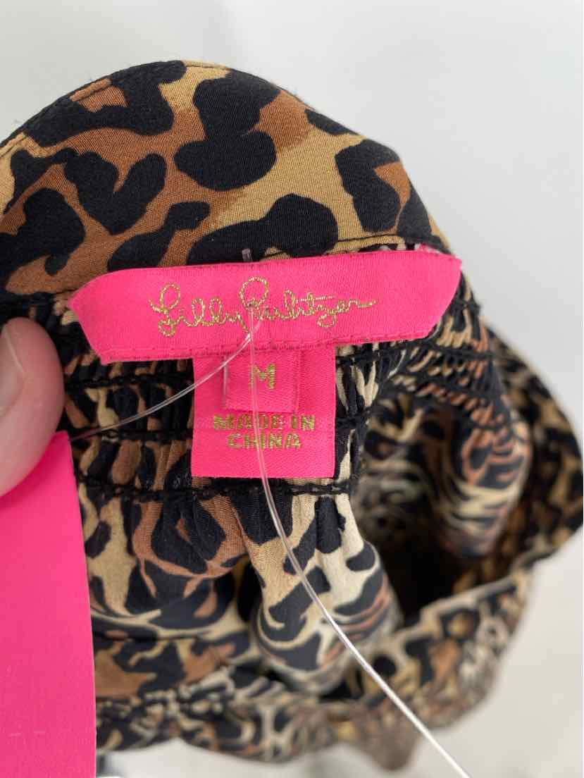Size M Lilly Pulitzer Brown Shirt