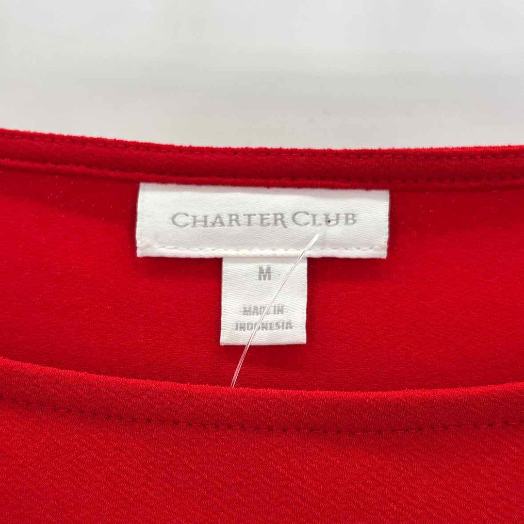 Size M CHARTER CLUB Red Shirt