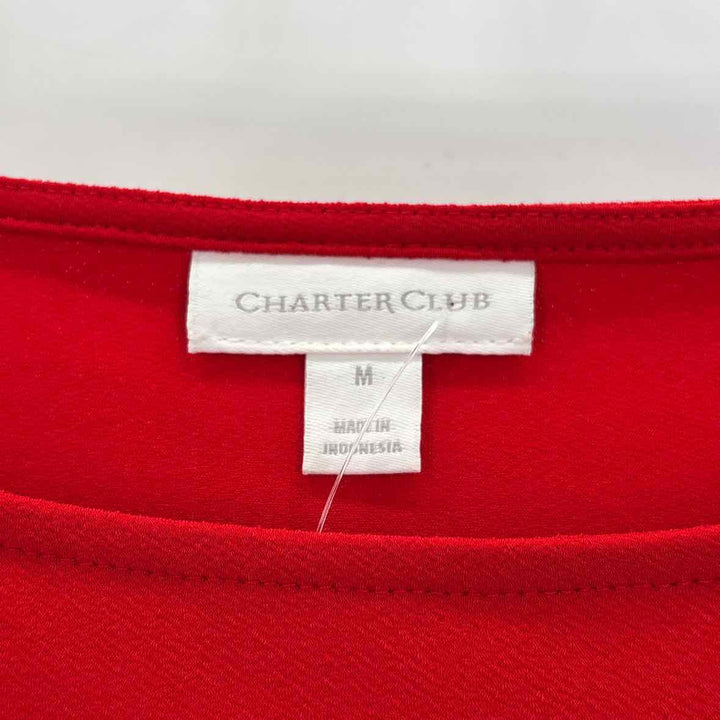 Size M CHARTER CLUB Red Shirt
