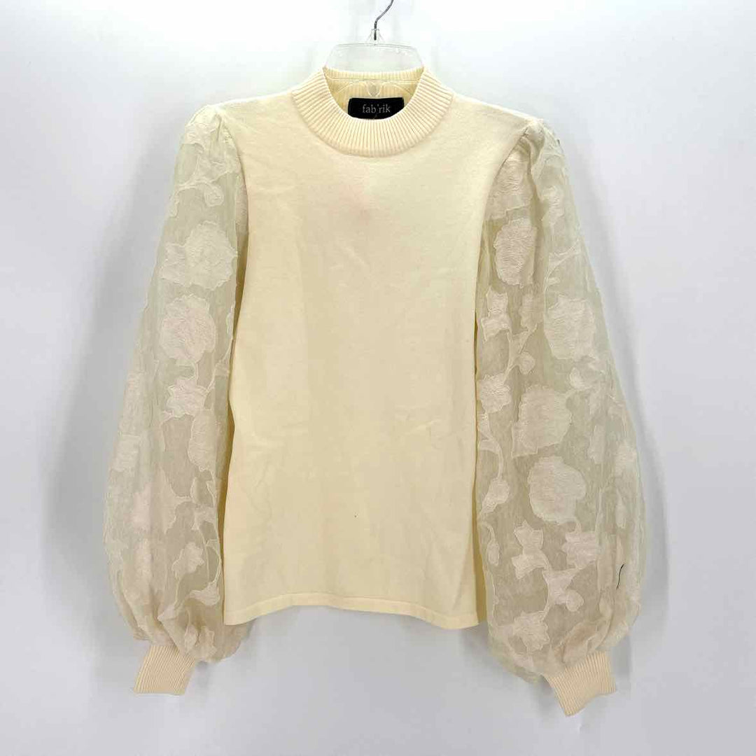 Size L FABRIK Ivory Sweater