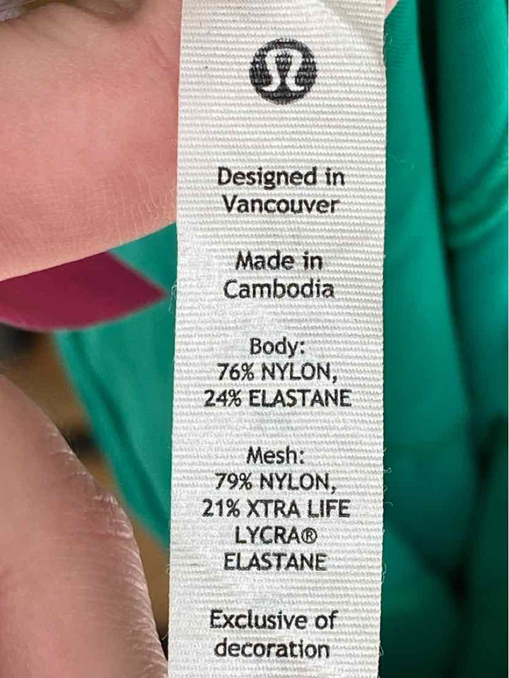 Size 10 Lululemon Green Shirt