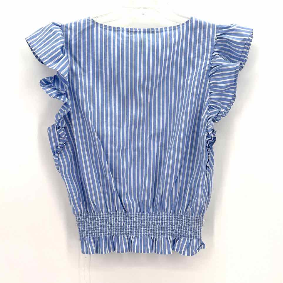 Size M LAUNDRY Blue Print Shirt