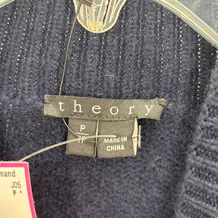 Size Petite THEORY Navy Cashmere Sweater