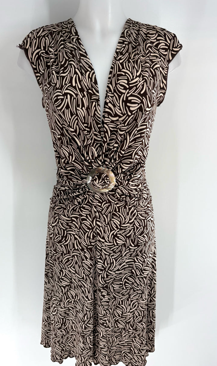 Size 8 BISOU BISOU Brown Dress