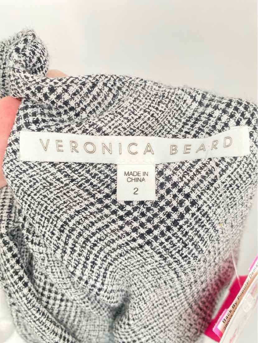Size 2 VERONICA BEARD Black/White Shirt