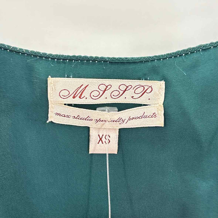 Size XS MAX STUDIO Green Shirt