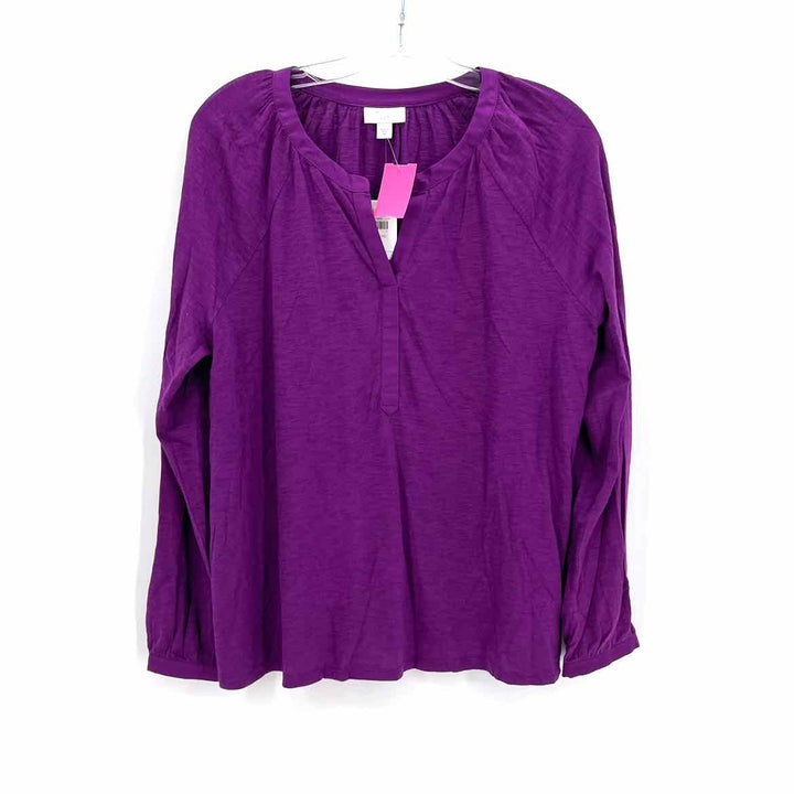 Size M J JILL Purple Shirt