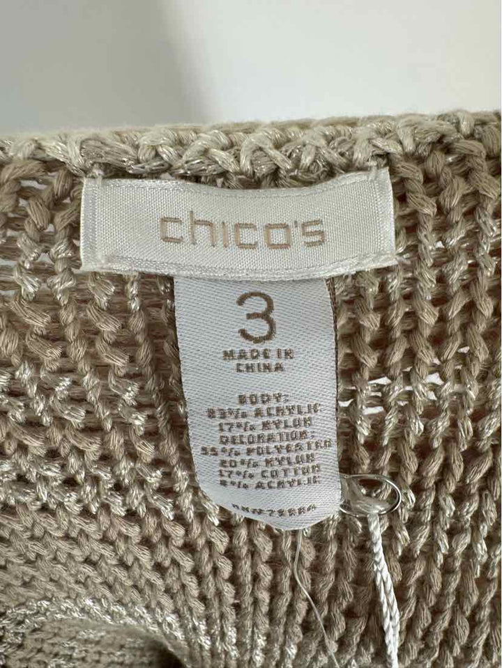 Size XL Chico's Tan Sweater