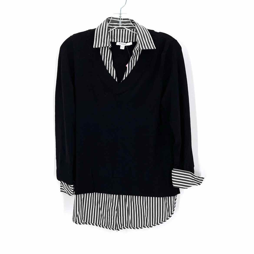 Size M Chico's Black Sweater