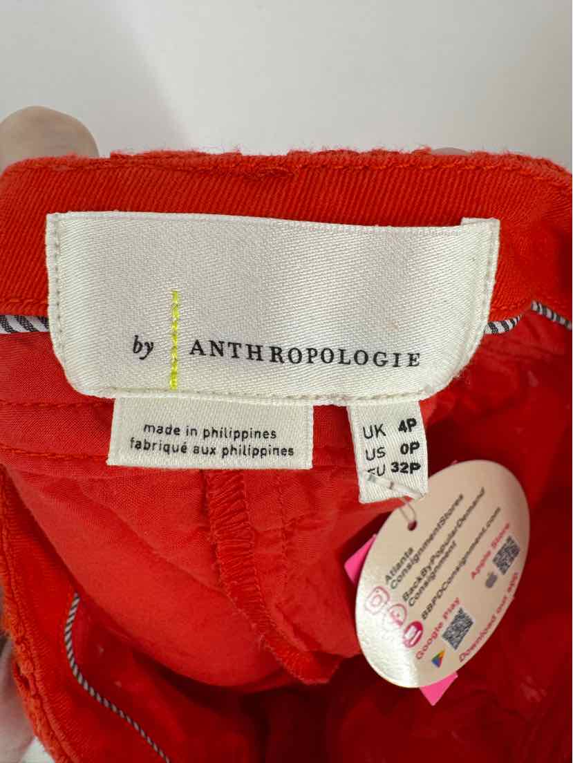 Size 0 Anthropologie Red Lace Skirt