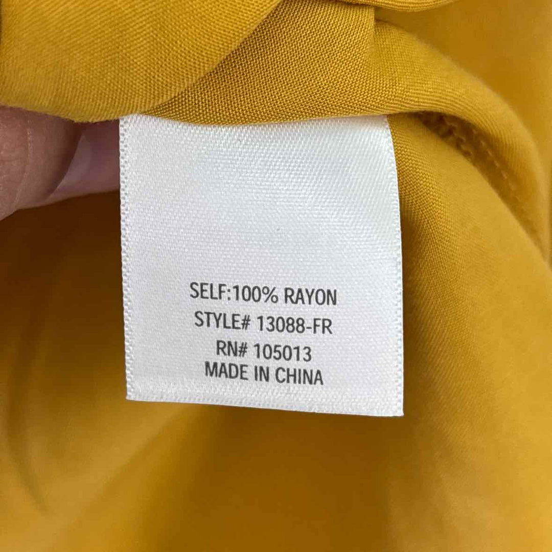 Size S BLUE RAIN Mustard Shirt