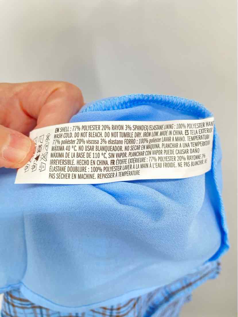 Size S ENGLISH FACTORY Blue Print Dress