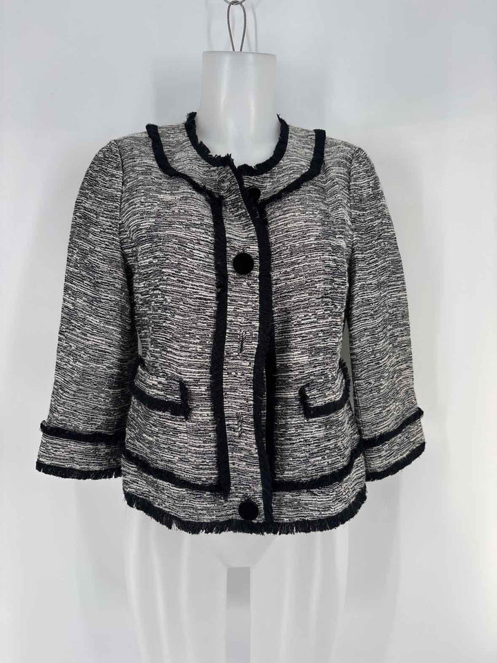 Size 6 Kate Spade Black/White Blazer