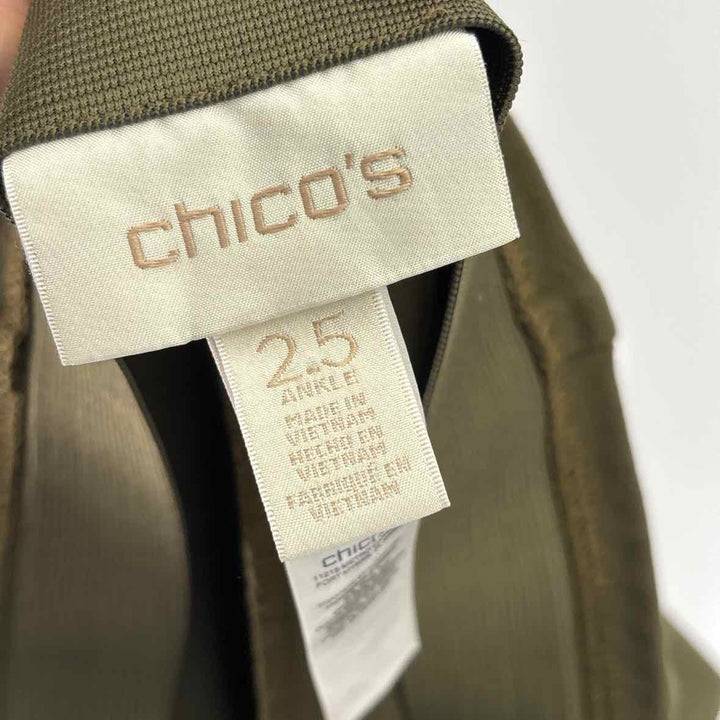 Size 2.5 Chico's Olive Knit Pants