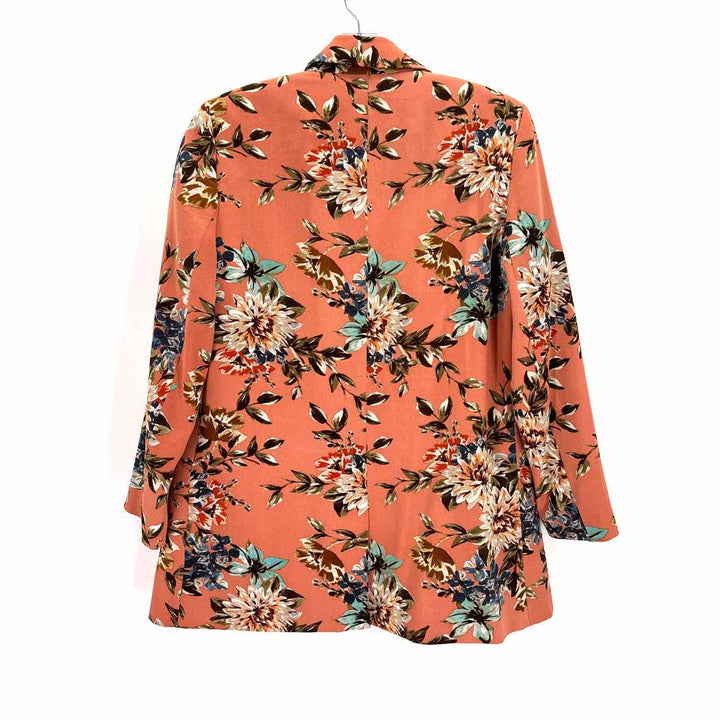 Size XS CYNTHIA ROWLEY ORANGE PRINT Blazer