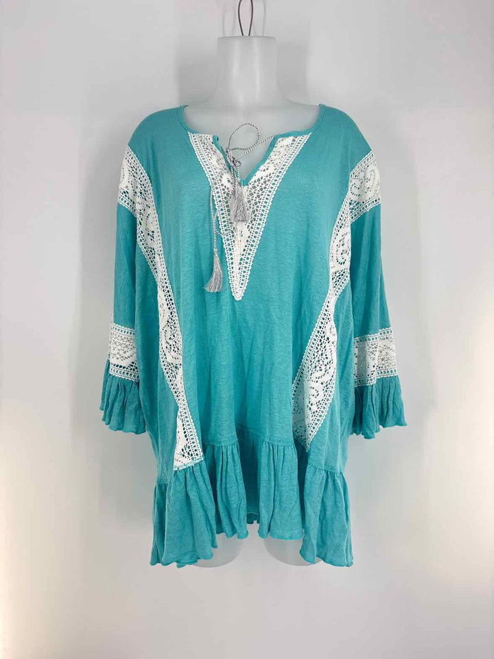Size One Size Aqua Shirt