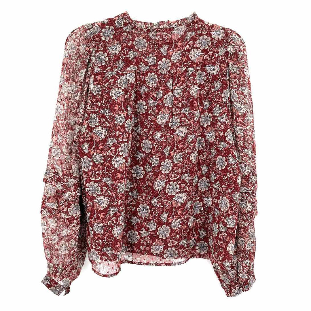 Size M LOFT Burgundy Shirt