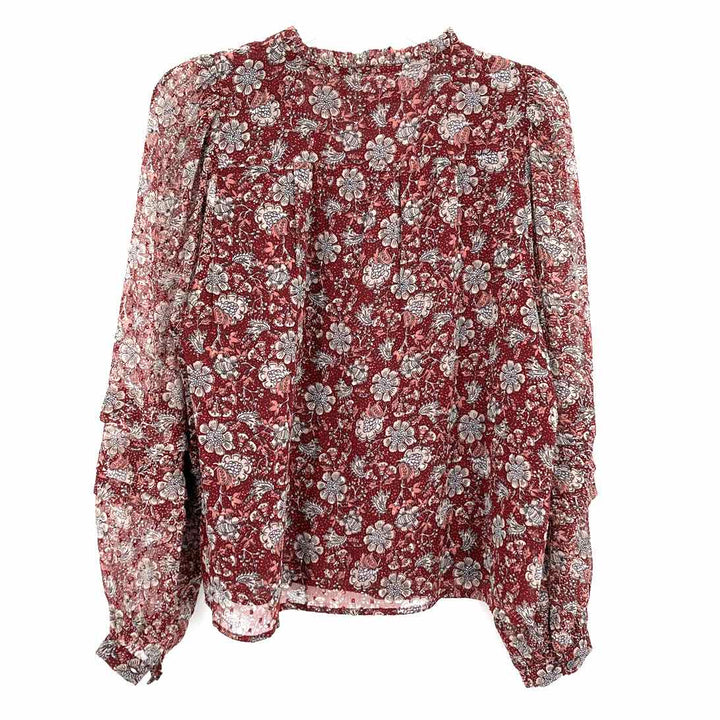 Size M LOFT Burgundy Shirt