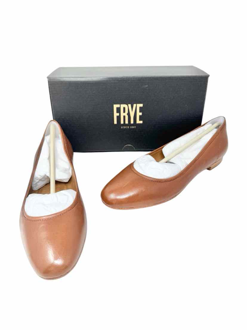 Shoe Size 8 Frye Tan Leather Flats