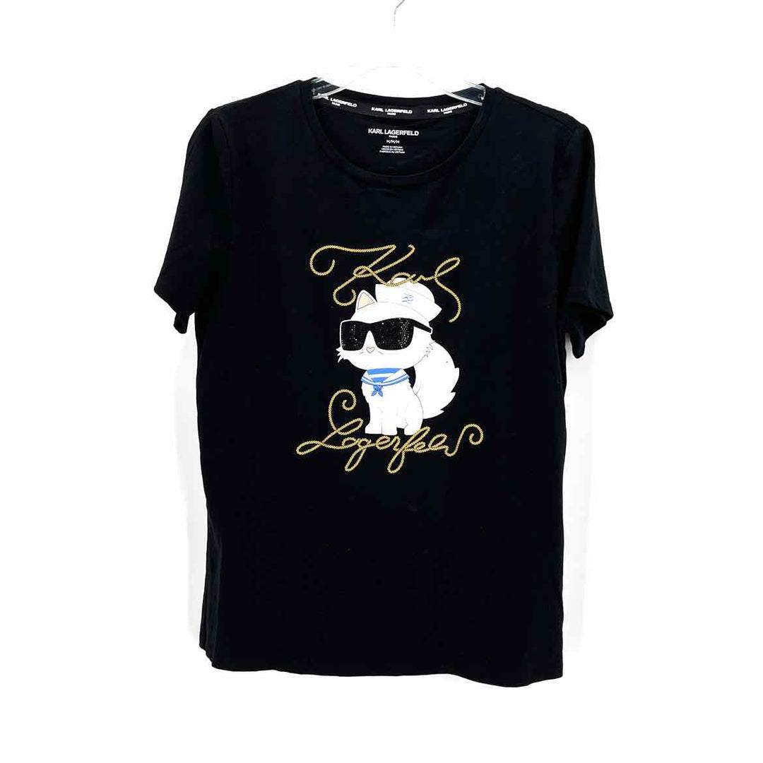Size M KARL LAGERFELD Black Shirt