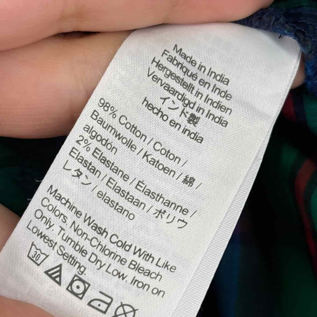 Size M J Crew Green Print Skirt