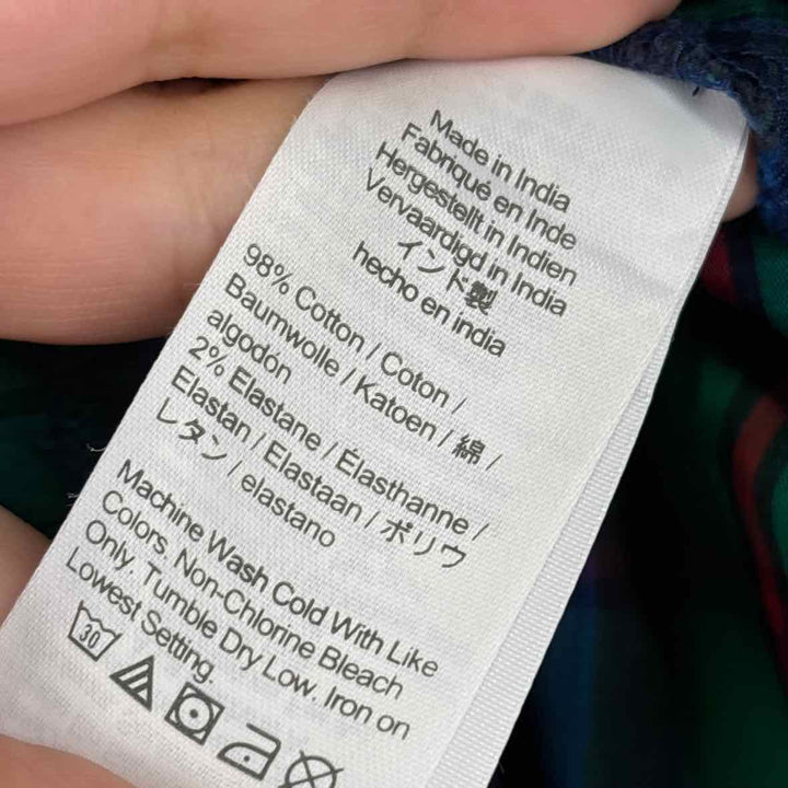 Size M J Crew Green Print Skirt