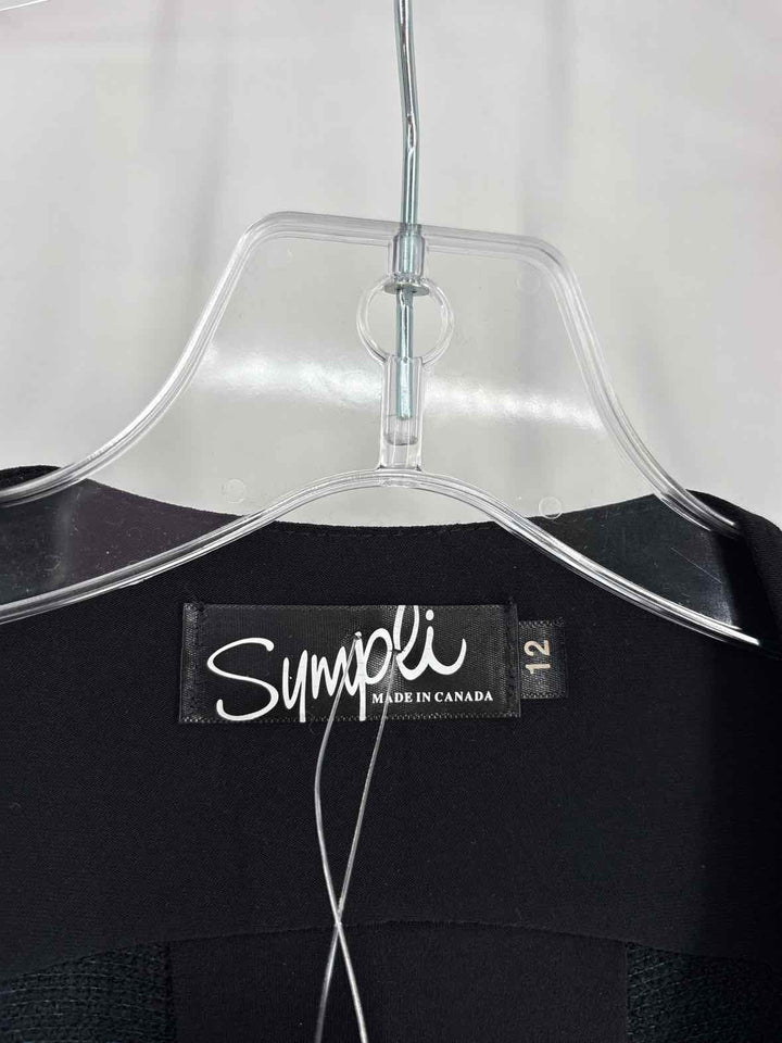 Size L SYMPLI Black Cardigan