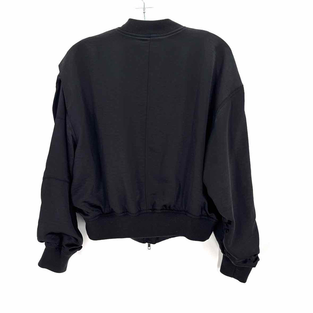 Size S OPEN EDIT Black Sateen Jacket