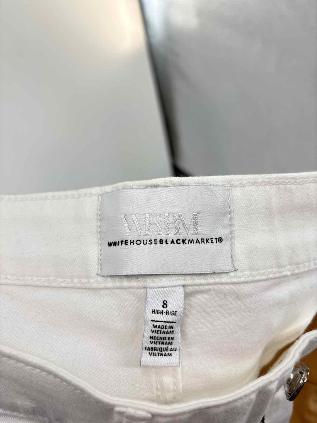 Size 8 White House Black Market White Pants