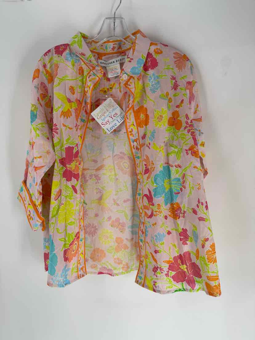 Size XXL Gretchen Scott Pink Shirt