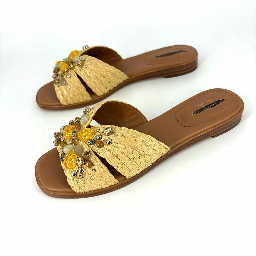 Shoe Size 8 Kate Spade Yellow Beaded Sandals