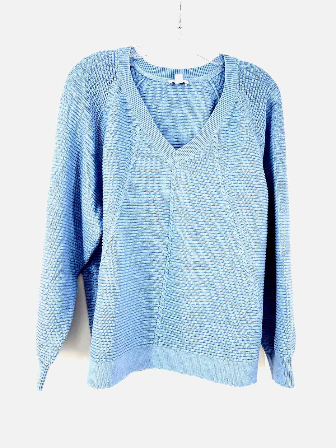 Size L J JILL Blue Knit Sweater