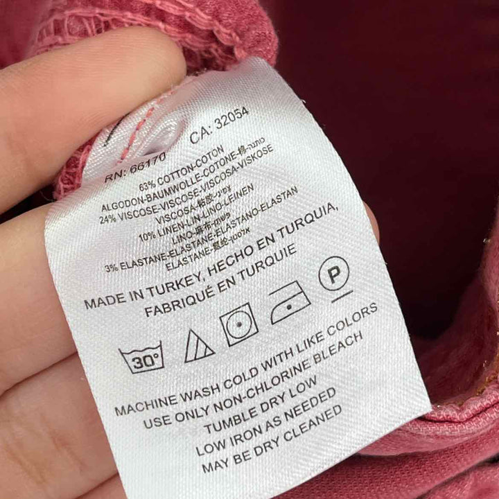 Size 31 Anthropologie Red Pants