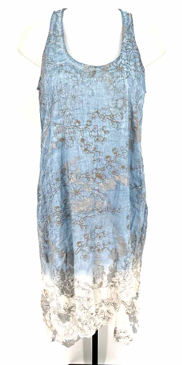 Size S Blue Print Dress