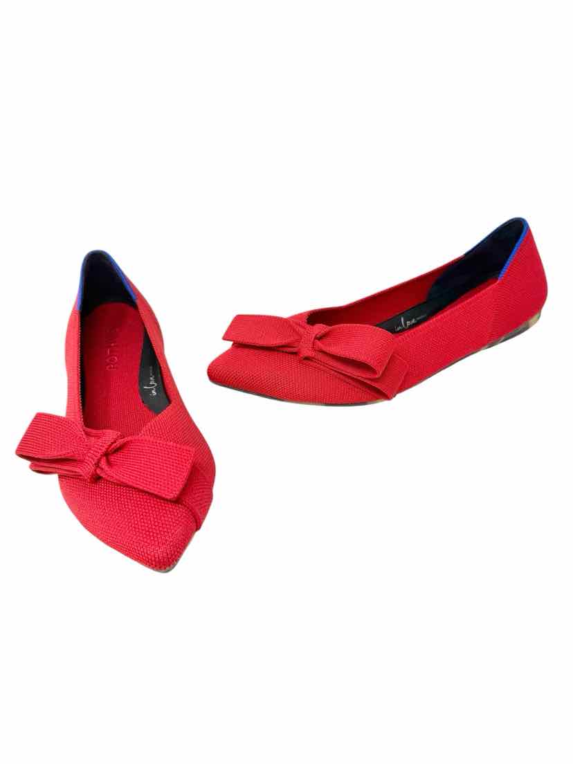 Shoe Size 8 ROTHY'S Red Flats
