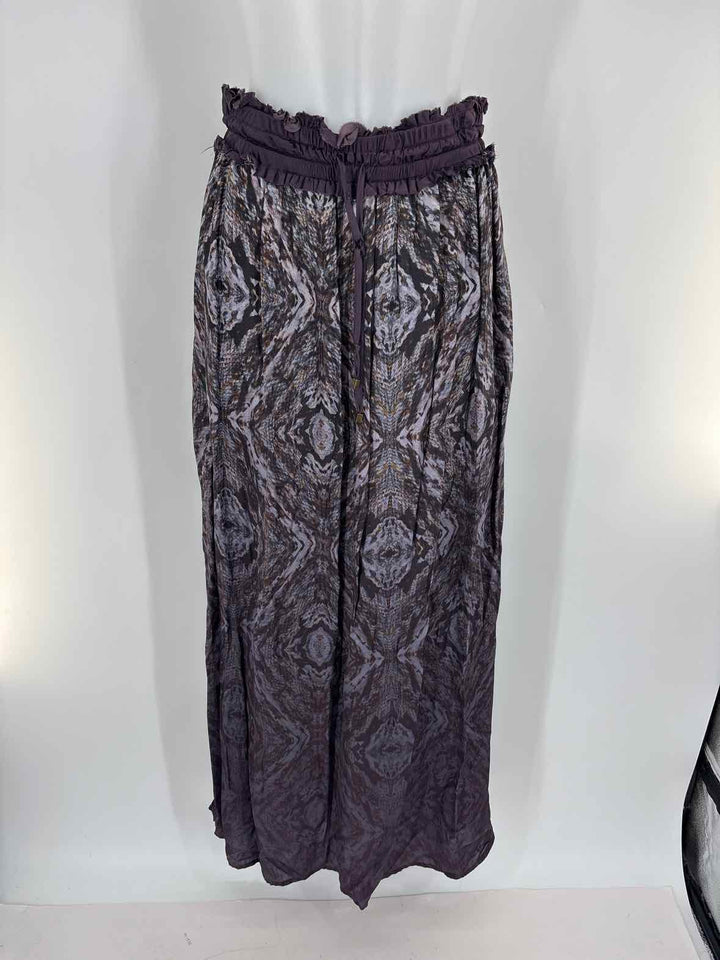 Size M Purple Silk Skirt