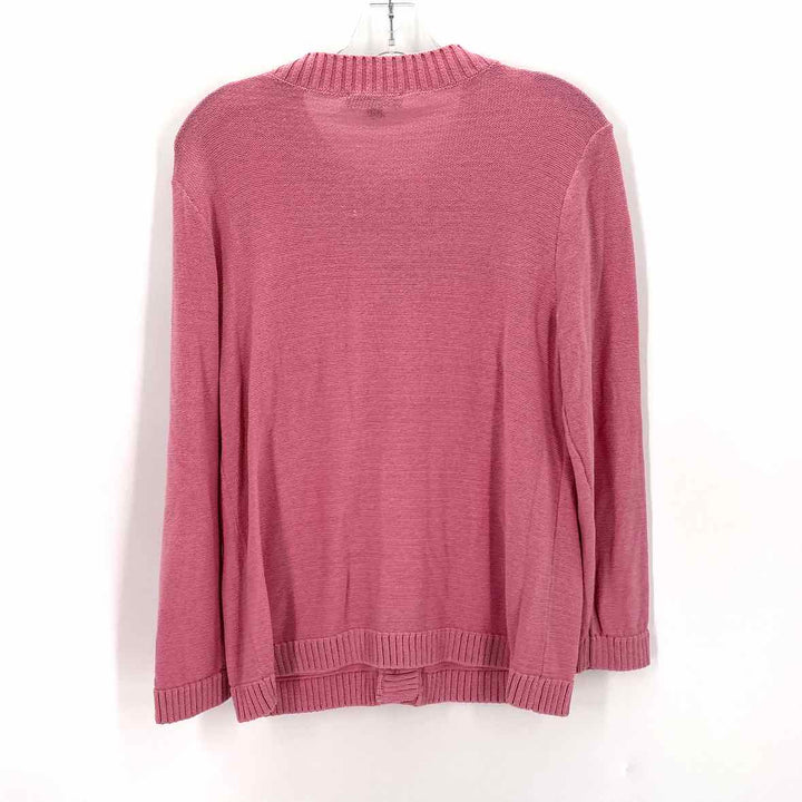 Size M Ann Taylor Pink Knit Cardigan