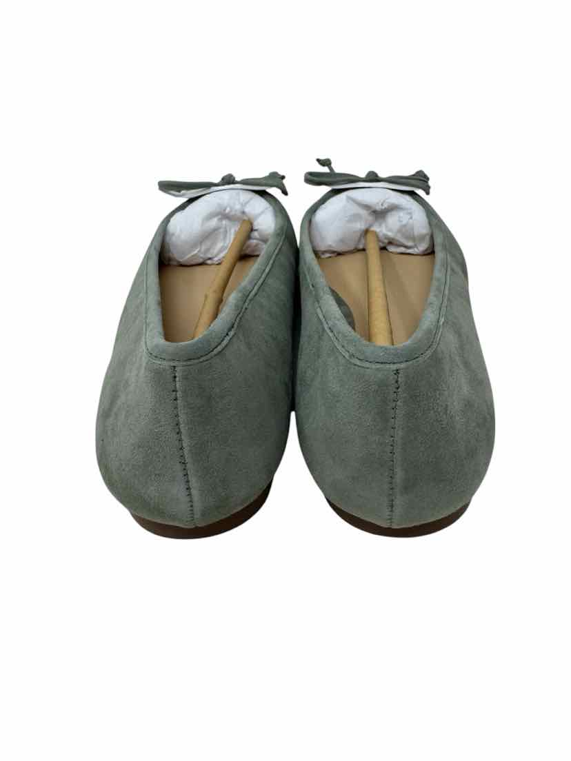 Shoe Size 9.5 J JILL Green Suede Flats