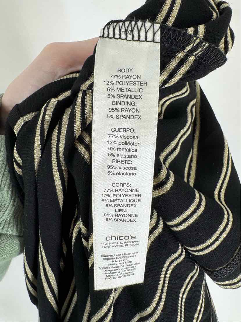 Size XL Chico's Black Shirt