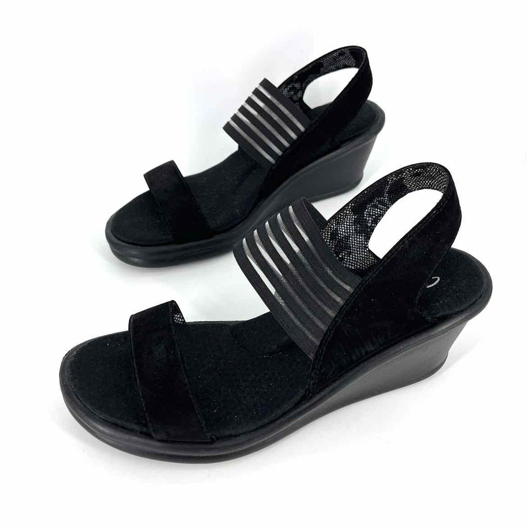 Shoe Size 10 Sketchers Black Sandals