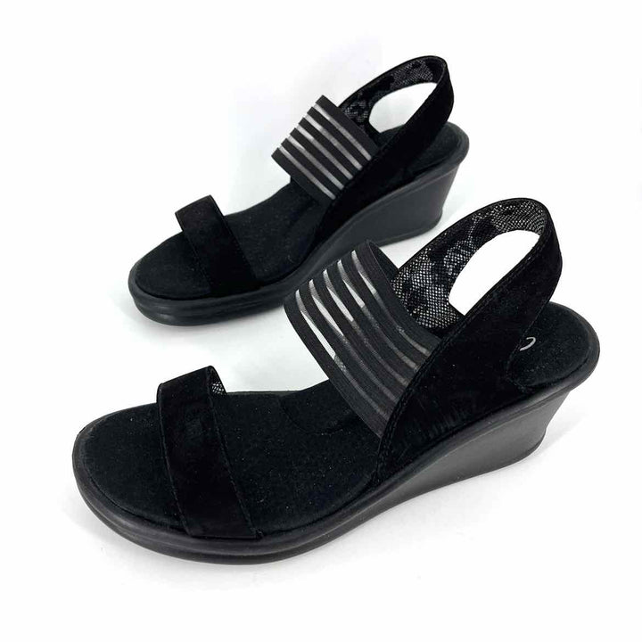 Shoe Size 10 Sketchers Black Sandals