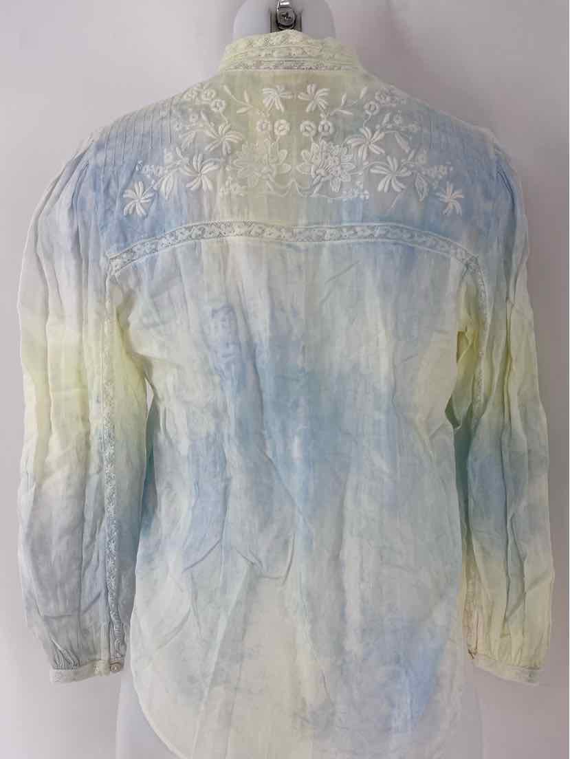 Size S Yellow Print Shirt