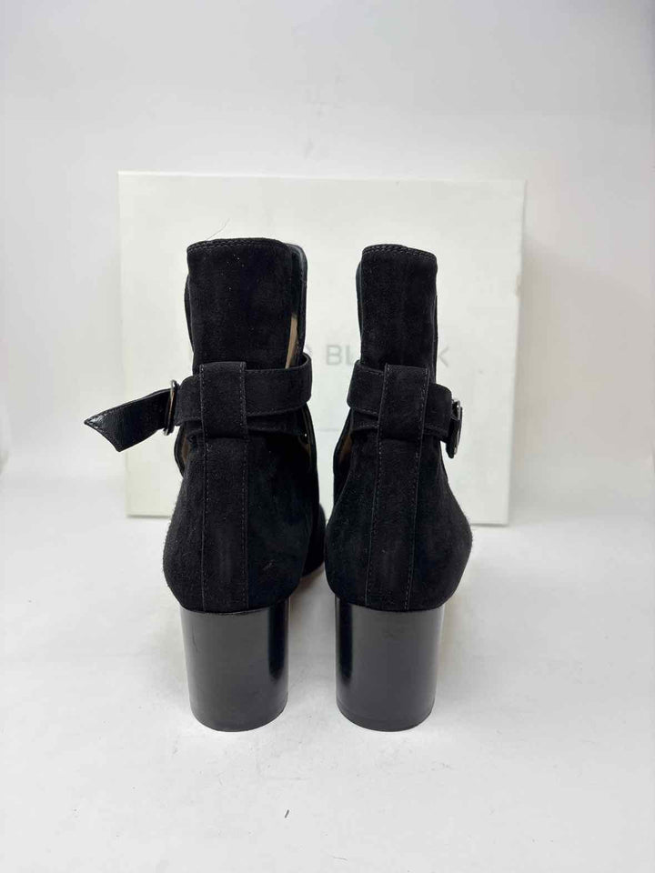 Shoe Size 12 MANOLO BLAHNIK Black Suede Boots