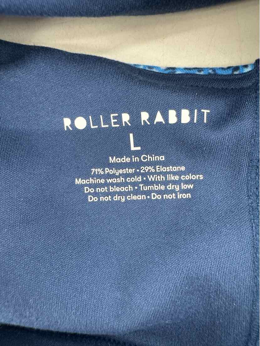 Size L Roller Rabbit Blue Print Bra