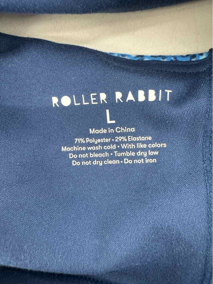 Size L Roller Rabbit Blue Print Bra