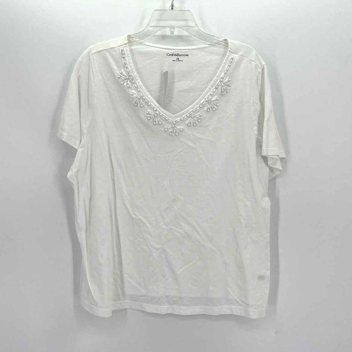 Size 2X Croft & Barrow White Shirt