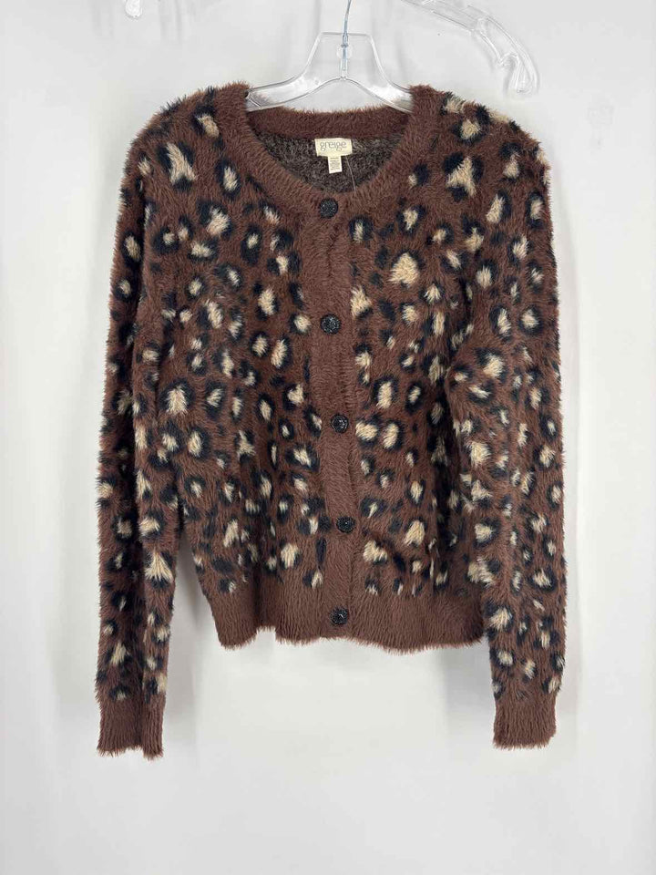 Size M Brown Print Sweater