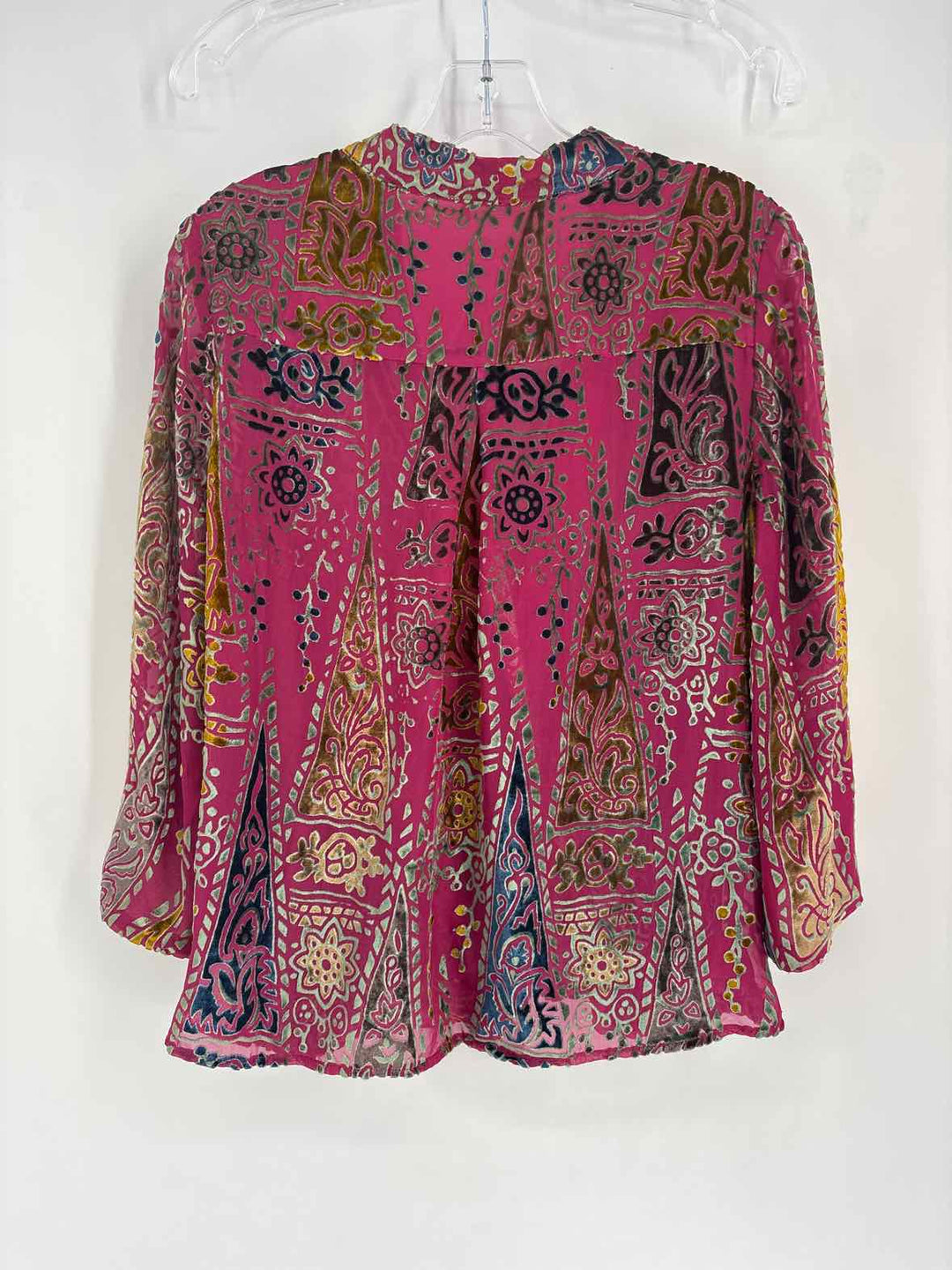 Size M FLOREAT Burgundy Velour Shirt