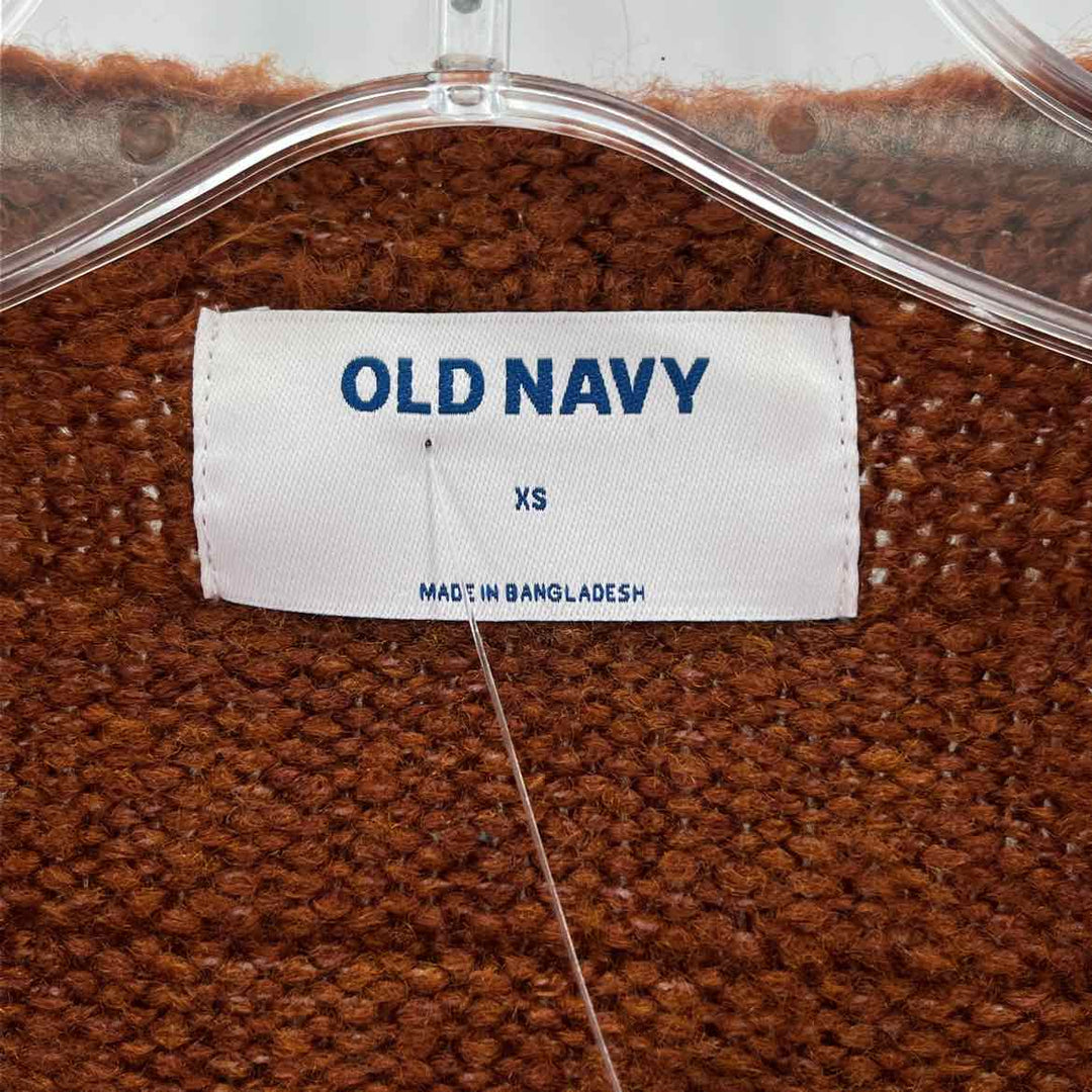 Size XS Old Navy Burnt Orange Knit Cardigan
