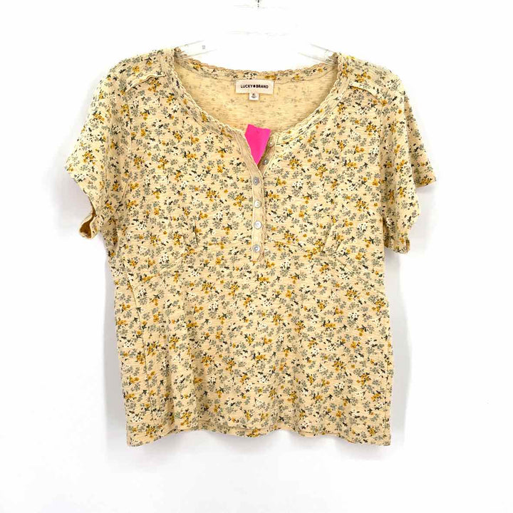 Size XL LUCKY Yellow Shirt